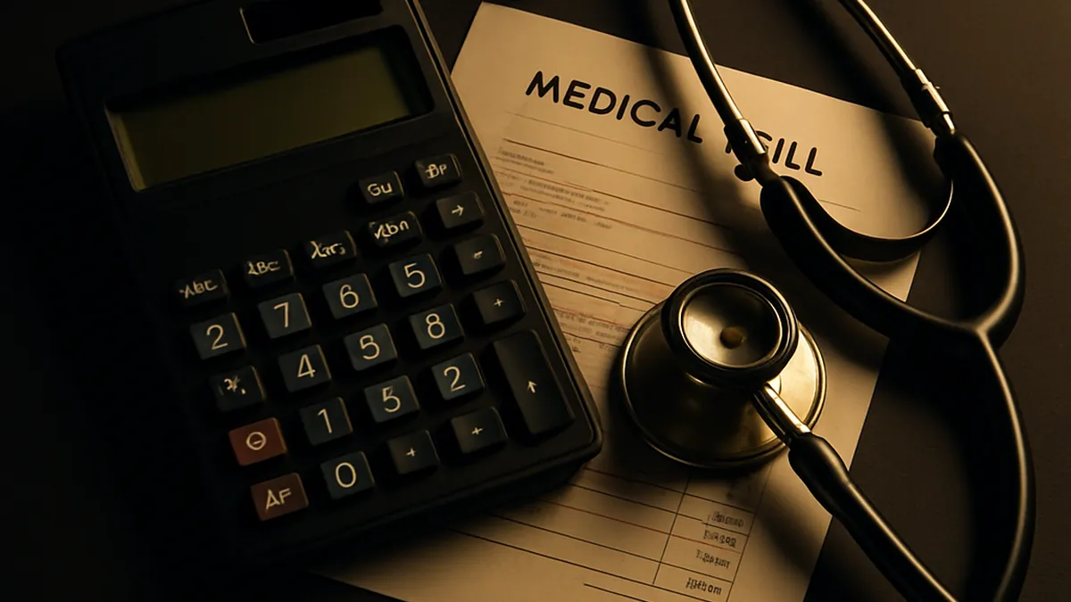 Calculator with medical bill — Pain and suffering compensation road accident
